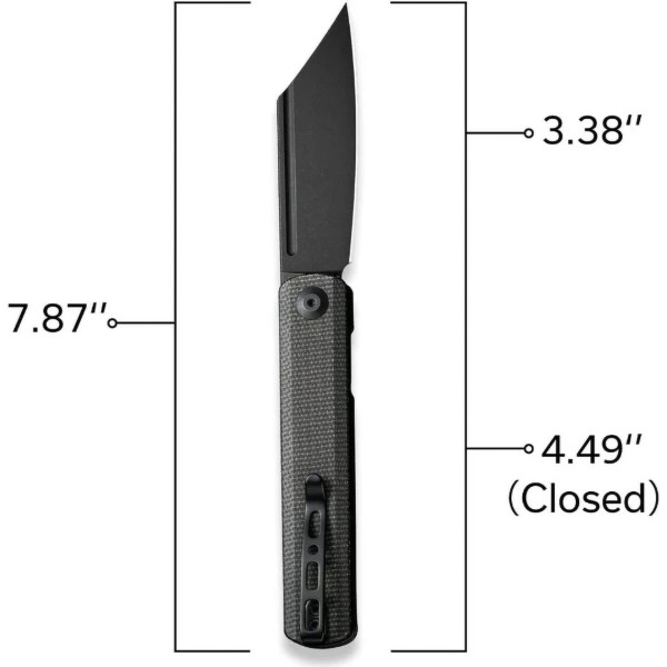 Фото - Нож туристический Sencut SA08F Micarta чорний